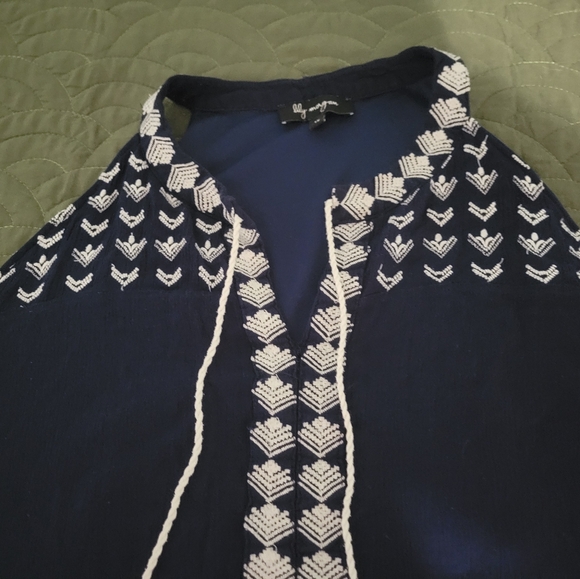 Blue and White Sun Dress - Picture 3 of 6